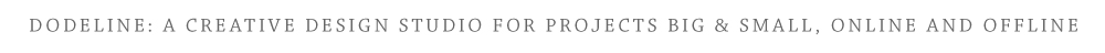 a creative design studio for projects big and small online and off