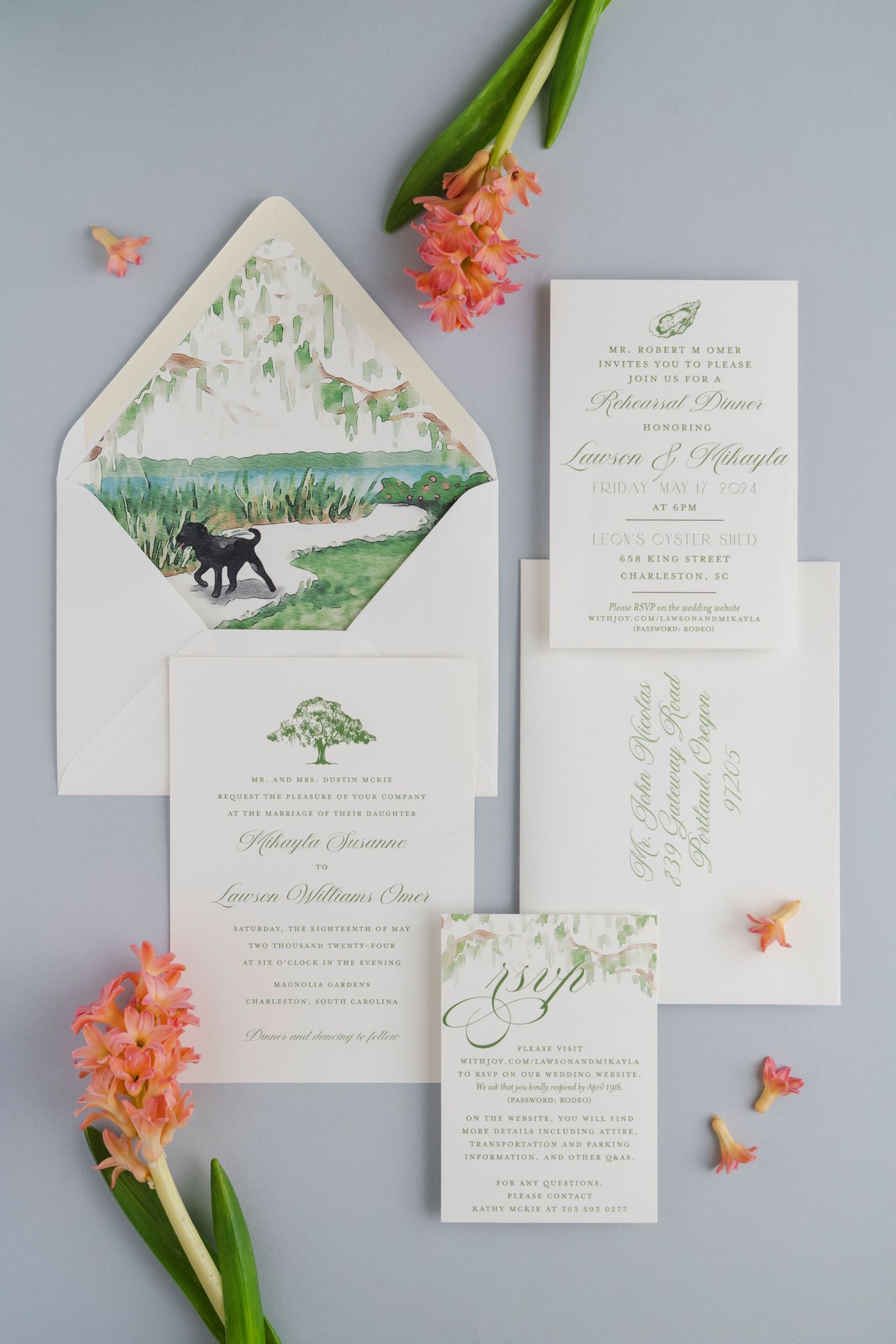 custom envelope liner featuring