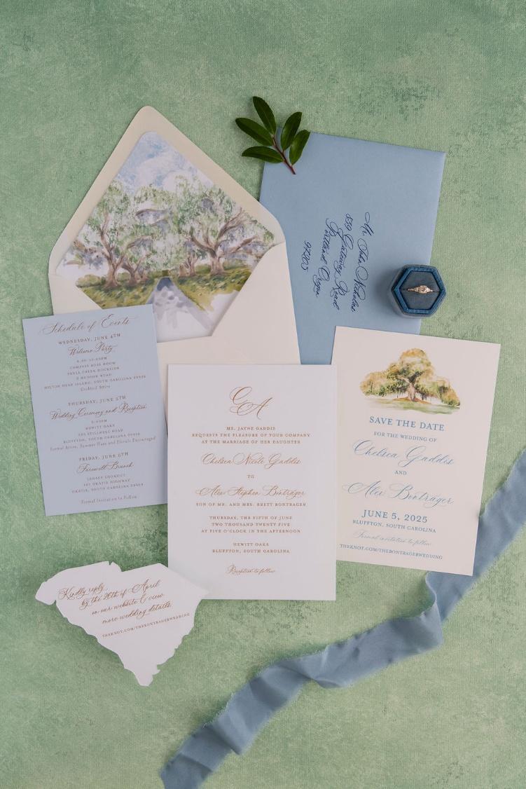 Southern wedding invitation
