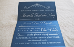folded invitation
